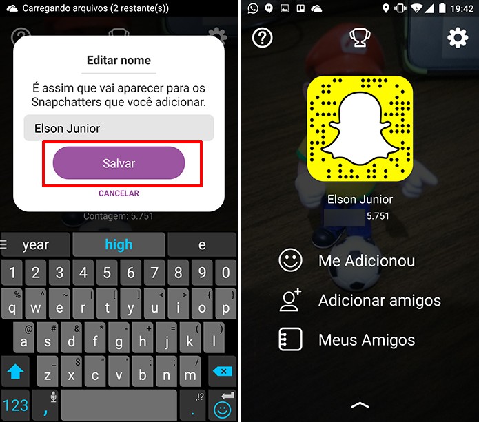 Snapchat passará a mostrar nome escolhido por usuário na lista de amigos (Foto: Repr