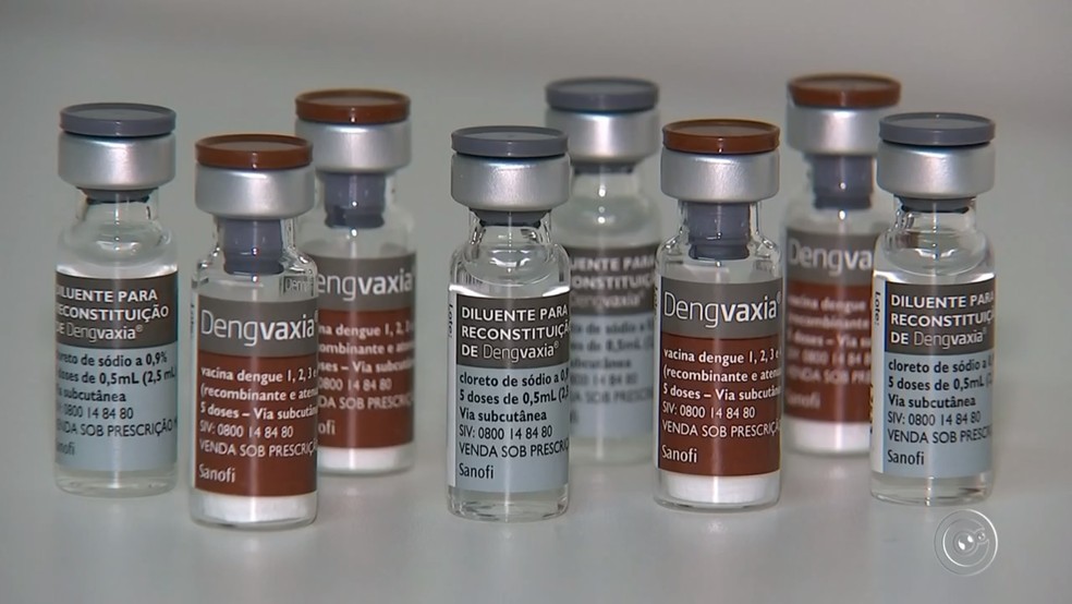 Vacina contra a dengue foi a primeira disponvel; Filipinas vacinaram mais de 700 mil crianas  (Foto: Reproduo/TV TEM)