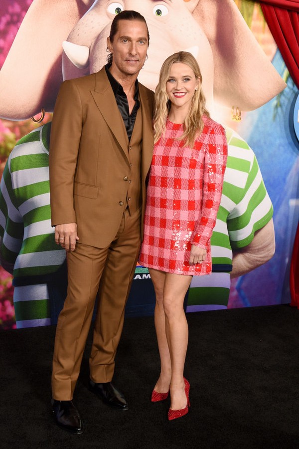 LOS ANGELES, CALIFORNIA - DECEMBER 12: (L-R) Matthew McConaughey and Reese Witherspoon attend the Premiere Of Illumination's "Sing 2" on December 12, 2021 in Los Angeles, California. (Photo by Gregg DeGuire/FilmMagic) (Foto: FilmMagic)
