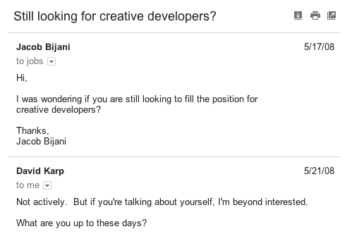 Em 2008, Jacob Bijani enviou um email de cinco linhas ao fundador do Google pedindo trabalho. Foi contratado. (Foto: Reprodução Internet/Jacob Bijani)