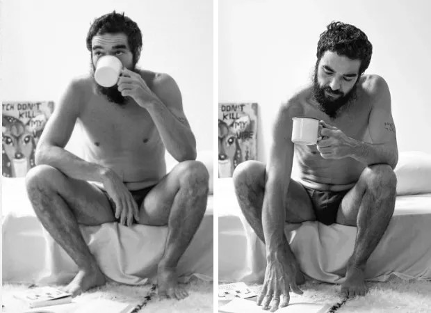 Caio Blat posou só de cueca em publicação no Instagram (Foto: Reprodução/Instagram)