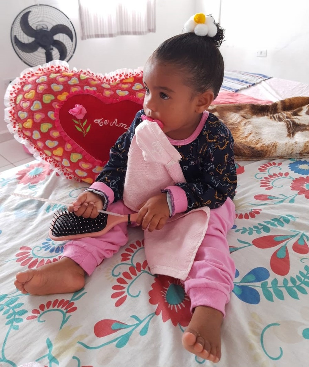 Maria Vitória, de 2 anos, morreu após ser atropelada em Maragogi, AL — Foto: Arquivo Pessoal