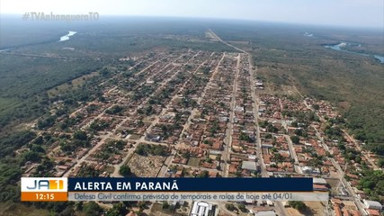 Defesa Civil confirma previsão de temporais e raios para Paranã até 04/01