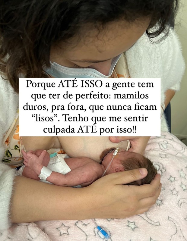 Camila Monteiro desabafa após críticas por não conseguir amamentar os filhos (Foto: Reprodução/Instagram)
