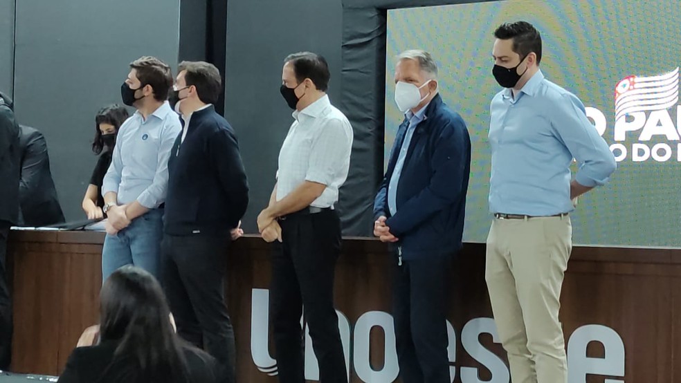 Doria participou de evento em Presidente Prudente nesta quinta-feira (24) — Foto: Murilo Zara/TV Fronteira