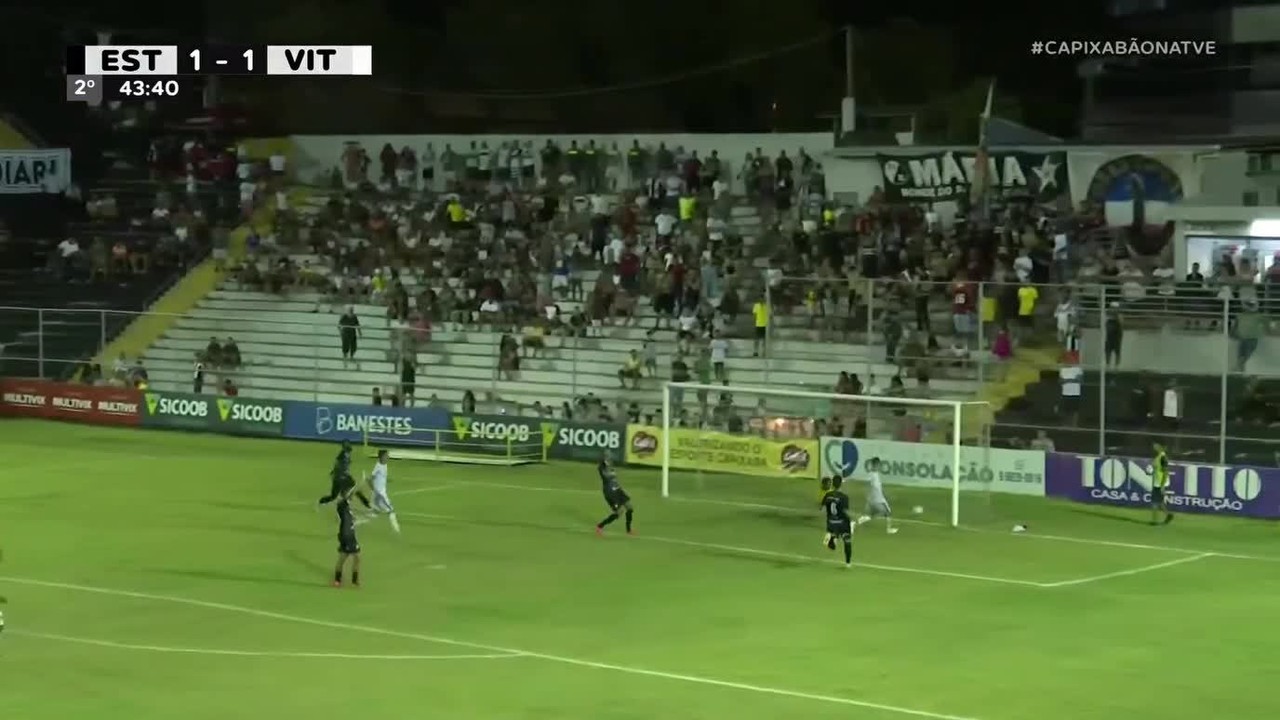 Gol de João Paulo, do Vitória-ES, contra o Estrela do Norte, pelo Capixaba 2023