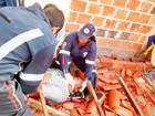 Homem morre após desabamento de imóvel em construção na Bahia; fotos