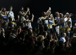 brasileiros cerimônia  encerramento pan-americano 2015 (Foto: Geoff Burke/Reuters)