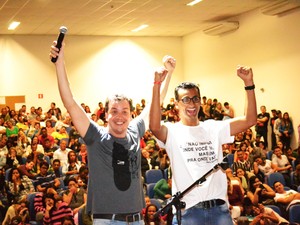 Eduardo Lyra e Rafael Cortez (Foto: Andressa Silva/Ong Gerando Falcões)