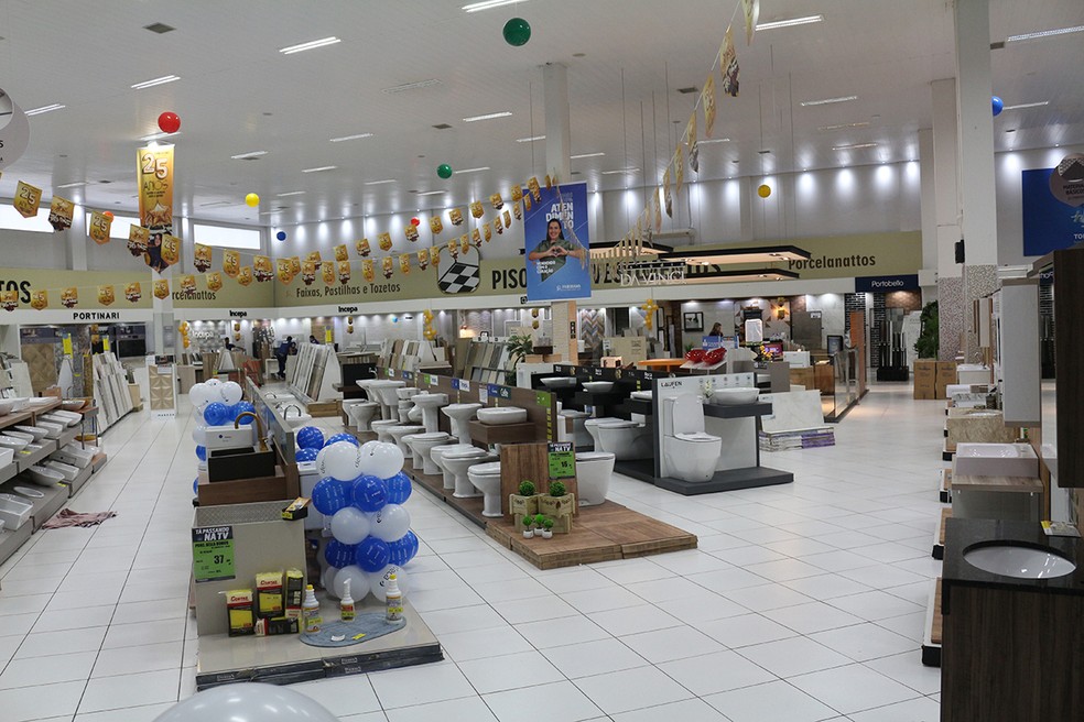 Lojas registraram alta na procura de materiais de construção — Foto: Divulgação
