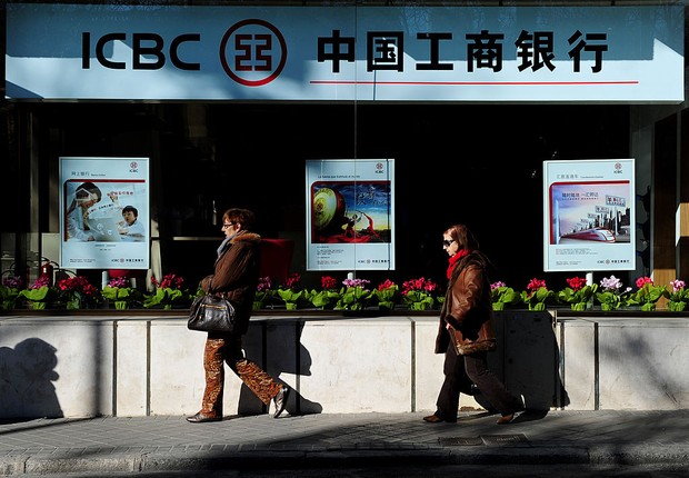 Unidade do banco chinês ICBC (Foto: Jasper Juinen/Getty Images)