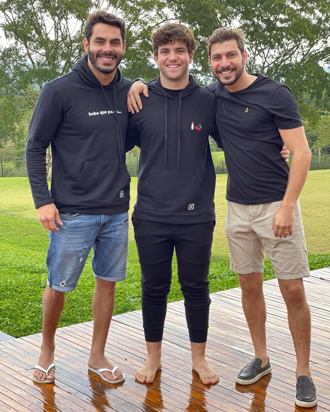 Rodolffo, Fernando e Caio (Foto: Reprodução/Instagram)