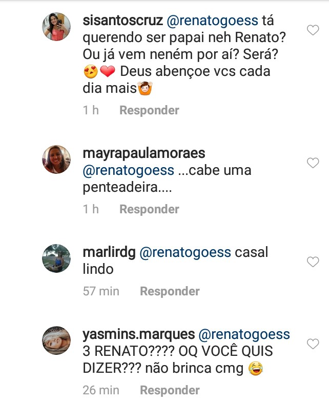 Renato Góes comenta foto de Thaila Ayala e intriga fãs (Foto: Reprodução / Instagram)