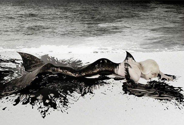 A top Fernanda Tavares como uma sereia (Foto: Thiago Cóstackz/Lienio Medeiros/Fujocka Photodesign)