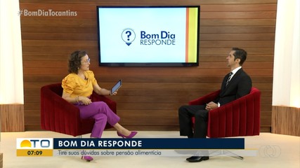 Pensão alimentícia é o tema do Bom Dia Responde desta segunda-feira (08)