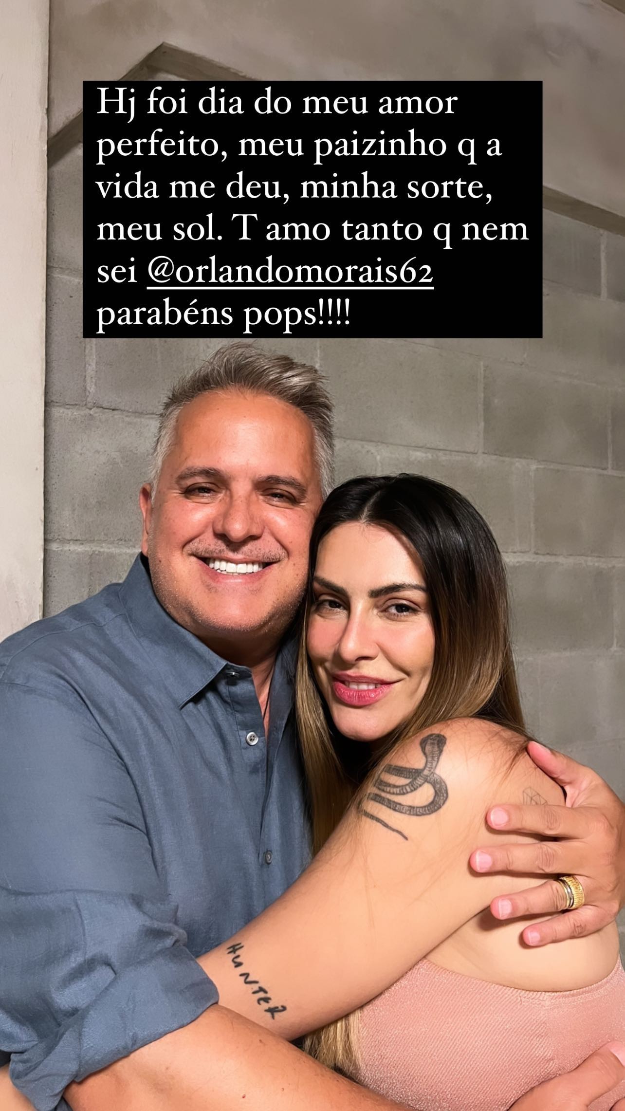 Cleo e Orlando Morais (Foto: Reprodução/Instagram)