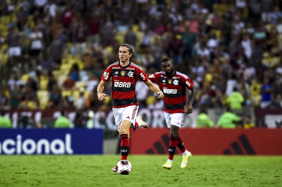 Filipe Lu&iacute;s teve grande atua&ccedil;&atilde;o contra o Fluminense, no &uacute;ltimo s&aacute;bado &mdash; Foto: Marcelo Cortes/Flamengo