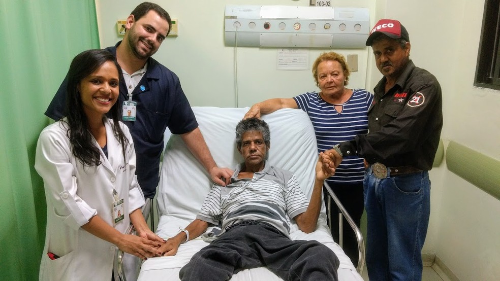Anivando Pires retornou para casa após 30 anos vivendo na rua em SP (Foto: Divulgação/Hospital Irmã Dulce)