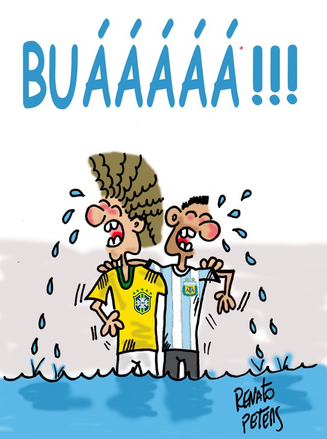 Abraçados na estréia
