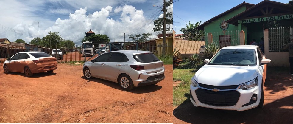 Carros roubados são recuperados em três cidades diferentes da Bolívia; ação policial foi realizada pela polícia de RO — Foto: Divulgação 