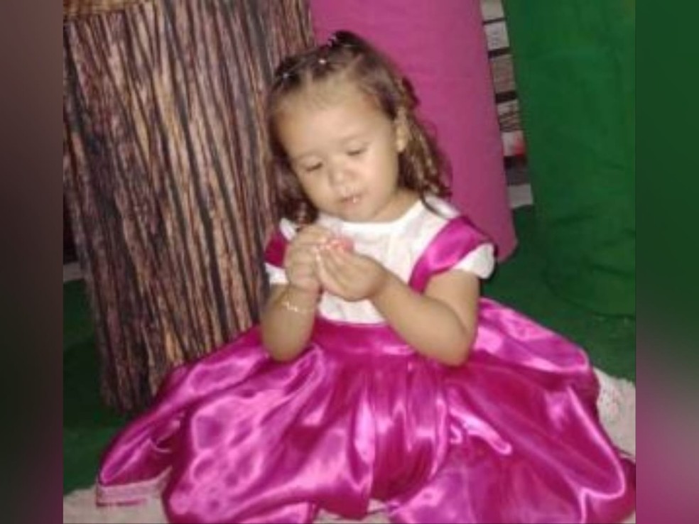 Maria Alice de Sousa Justino, de 2 anos foi morta por quatro disparos no Bairro Messejana, em Fortaleza, no dia 4 de setembro de 2022. — Foto: Arquivo pessoal