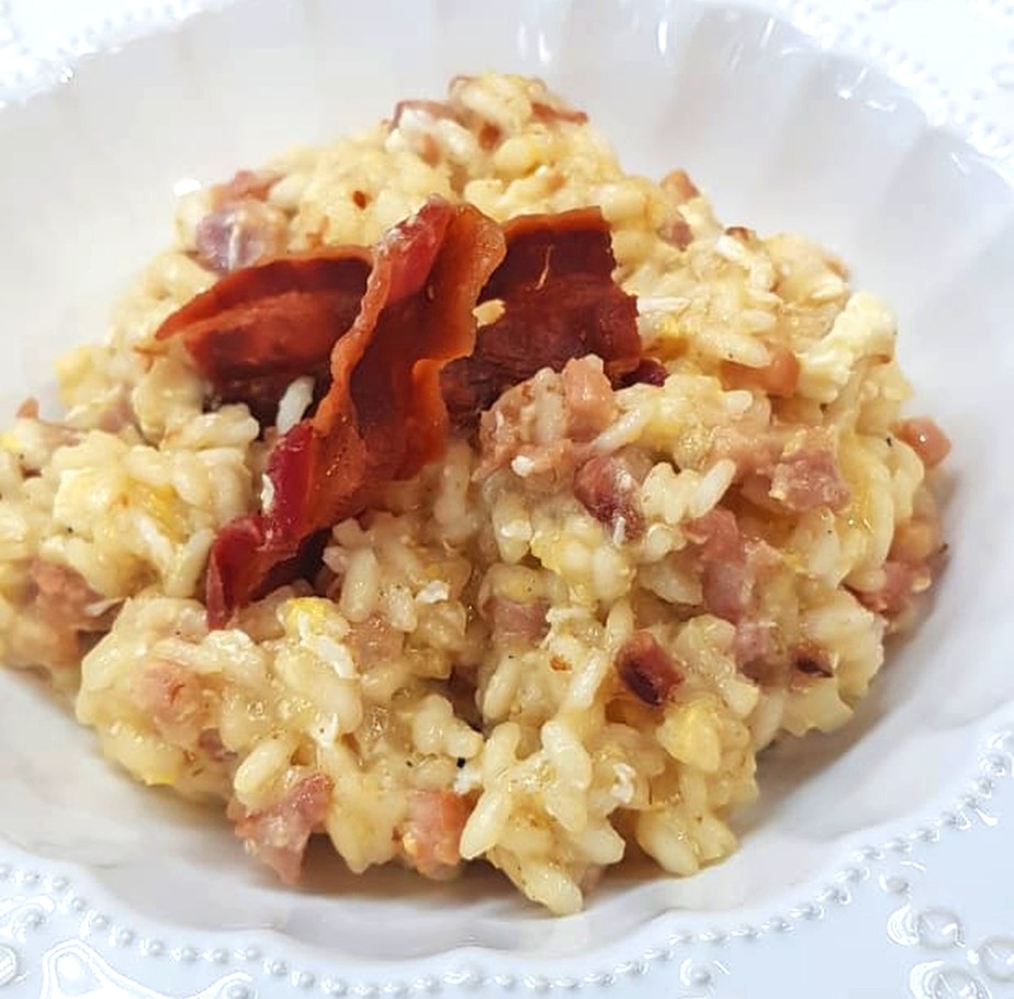 Receita de Risoto de Carbonara Receitas Gshow Gshow