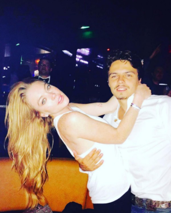 A atriz Lindsay Lohan e seu noivo, o empresário Egor Tarabasov (Foto: Instagram)