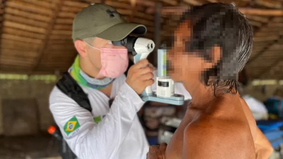 Médicos reforça necessidade de ajuda humanitária após saída de garimpeiros de terras yanomami — Foto: EXPEDICIONÁRIOS DA SAÚDE