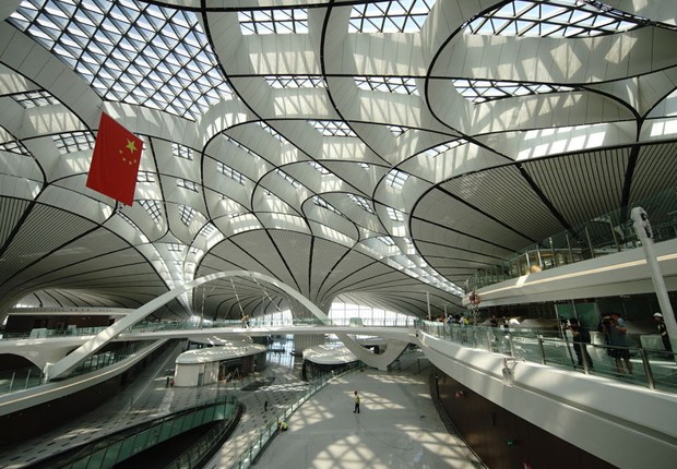 O Aeroporto Internacional de Daxing é o segundo aeroporto internacional de Beijing (Foto: VCG/VCG via Getty Images)