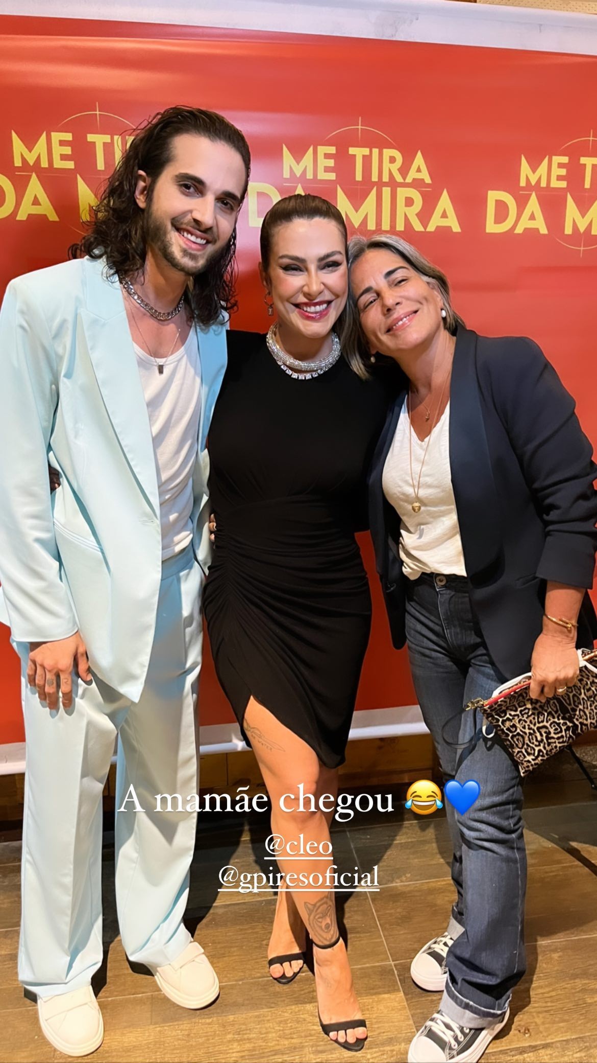 Fiuk, Cleo e Gloria Pires (Foto: Reprodução/Instagram)