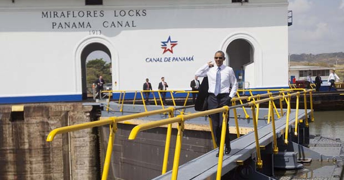 G1 Obama visita o Canal do Panam antes da C pula das Am ricas