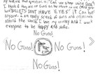 Em carta, garota de 8 anos pede que Obama proíba armas nos EUA