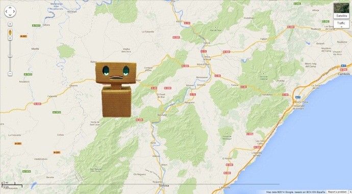 Bot, em Tarragona, na Espanha (Foto: Mashable/ Google Maps)