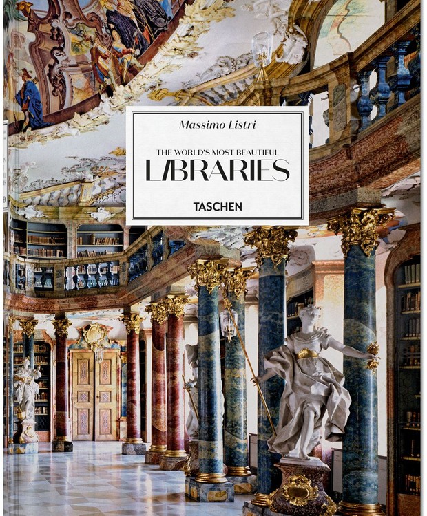 Capa do livro "The World's Most Beautiful Libraries", de Massimo Listri, (Foto: Massimo Listri/ Taschen/ Reprodução)