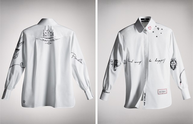 The shirt designed by Cara Delevingne, featuring her tattoos (Foto: Courtesy Photo)