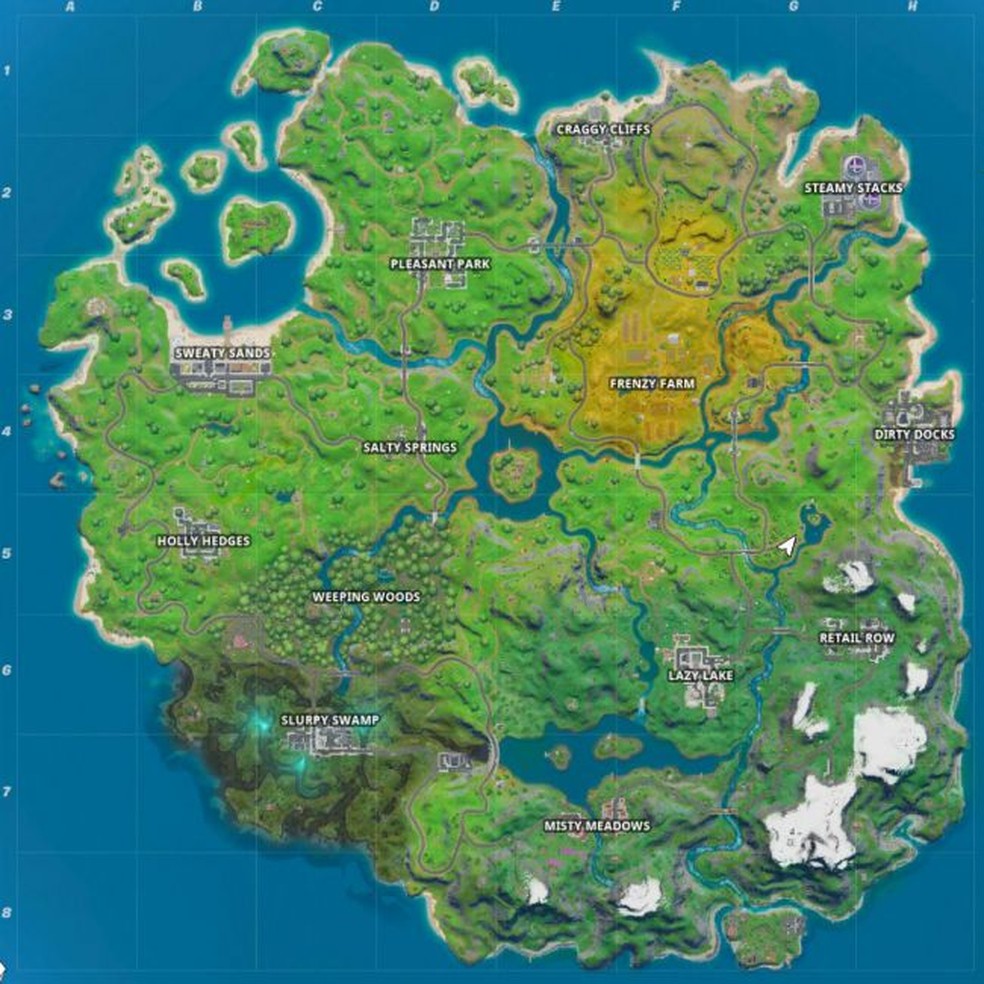 Novo Mapa Do Fortnite Conheca Regioes Divulgadas Pela Epic Games Jogos De Acao Techtudo