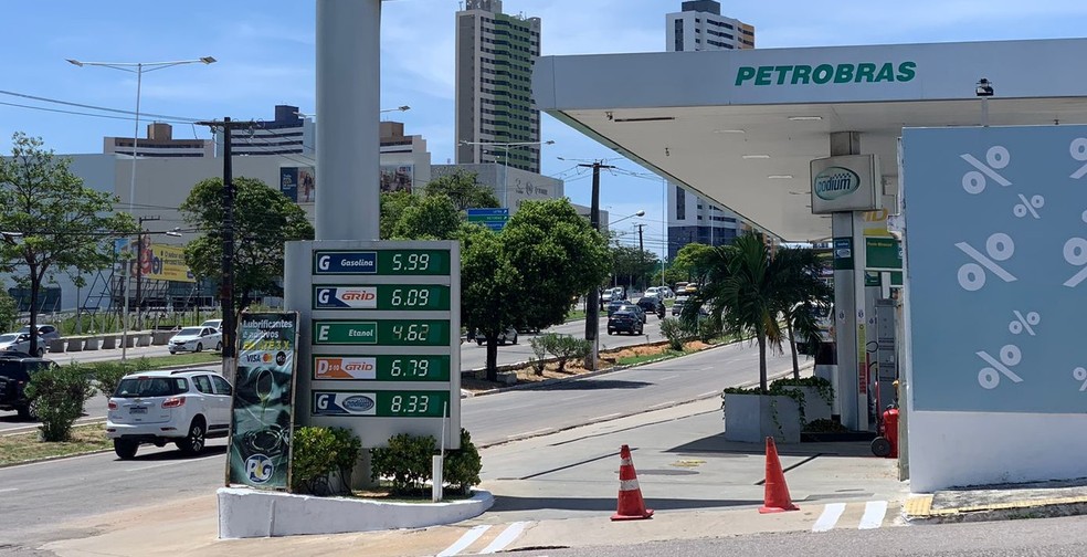 Preço da gasolina chega a R$ 5,99 em Natal após retorno de impostos  federais | Rio Grande do Norte | G1