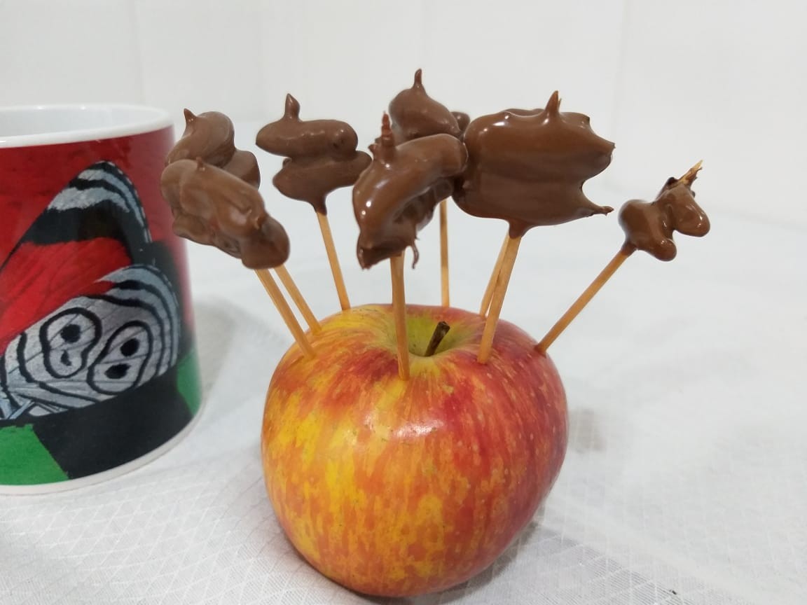 Pirulito de grilo banhado com chocolate (Foto: Divulgação)