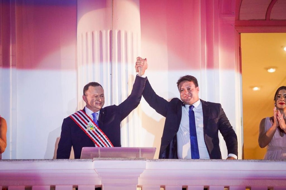 Governador do Maranhão, Carlos Brandão e vice-governador do Maranhão, Felipe Camarão — Foto: Governo do Estado