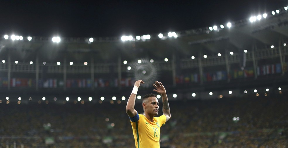Neymar durante a final da Olimp�ada de 2016 no Maracan� � Foto: REUTERS/Ueslei Marcelino