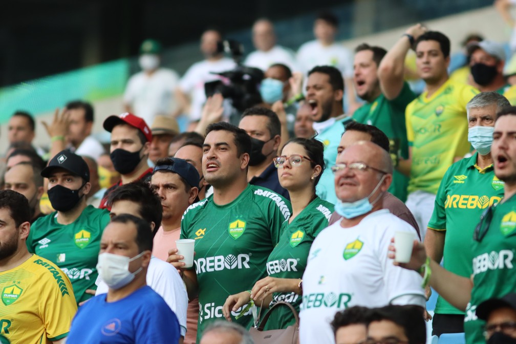 Torcida do Cuiab&Atilde;&iexcl; vibra com retorno &Atilde;&nbsp; Arena Pantanal e "estreia" no  Brasileir&Atilde;&pound;o | cuiab&Atilde;&iexcl; | ge