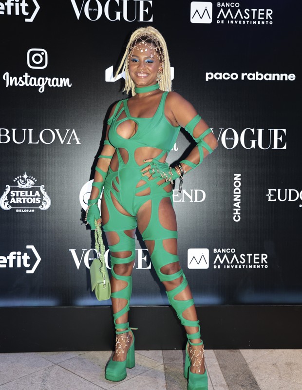 Jéssica Ellen no Baile da Vogue 2022 (Foto: Rafael Cusato/ Ed. Globo)
