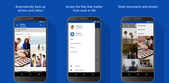 OneDrive passa a exibir vídeos e abrir links compartilhados direto no app para Android (Foto: Divulgação)