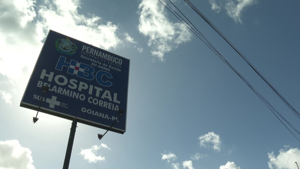 Hospital Belarmino Correia fica em Goiana, no Grande Recife — Foto: Reprodução/TV Globo