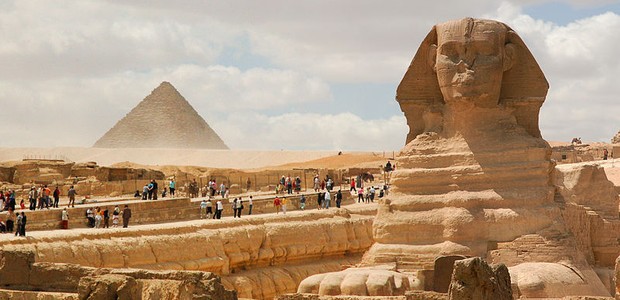 Pirâmides de Gizé na cidade de Cairo, no Egito (Foto: Reprodução/Wikimedia Commons)