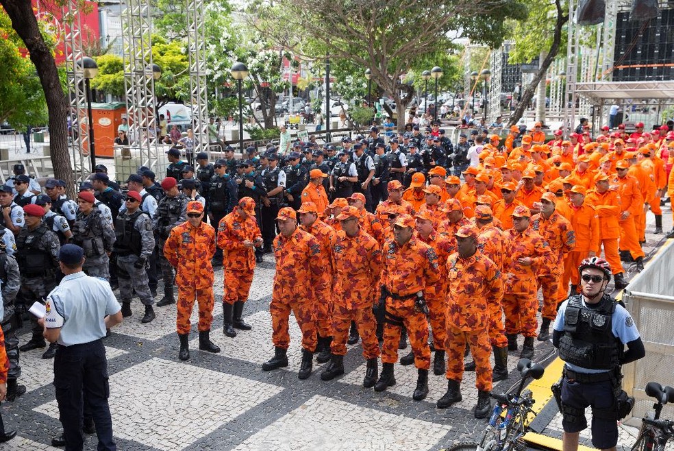 Novos 218 soldados vão compor o Corpo de Bombeiros do Ceará a partir de 2 de dezembro.  — Foto: Saulo Roberto/Sistema Verdes Mares