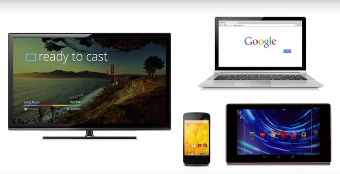Chromecast tem integração com celulares e computadores de diferentes sistemas (Foto: Divulgação/Google)