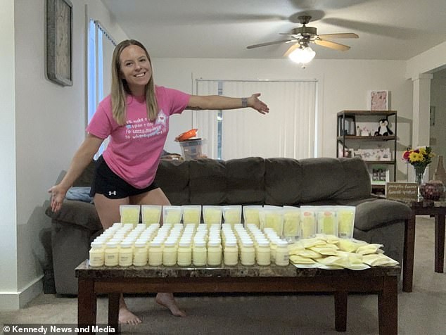 Ela doou 33 litros de leite materno (Foto: Reprodução/Daily Mail)