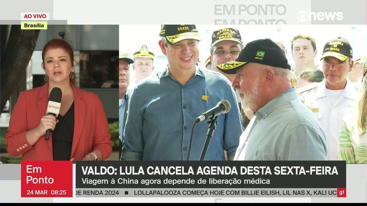 Lula cancela agenda e adia embarque para a China após quadro de 'pneumonia leve'