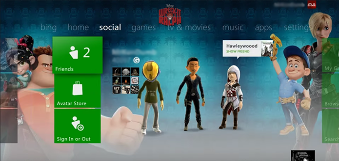 Vá até o avatar em seu Xbox 360 (Foto: Reprodução/YouTube)